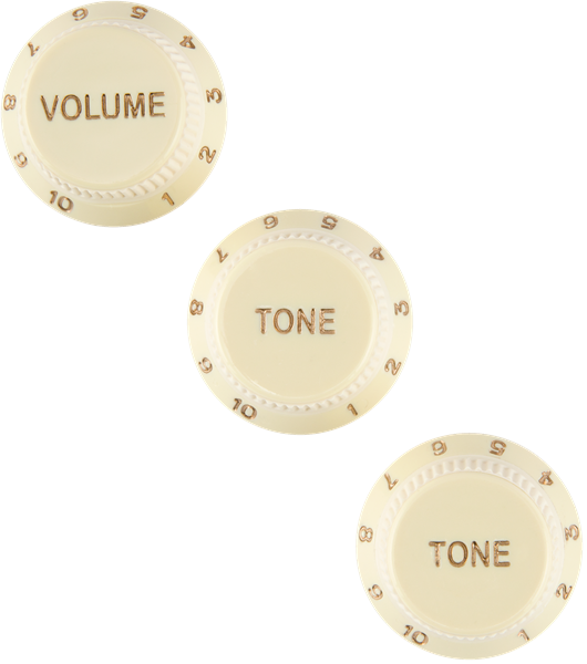 Fender STRATOCASTER® SOFT TOUCH KNOBS, AGED WHITE