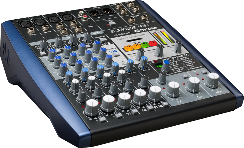 PreSonus® StudioLive® AR8c Analog Mixer, Blue