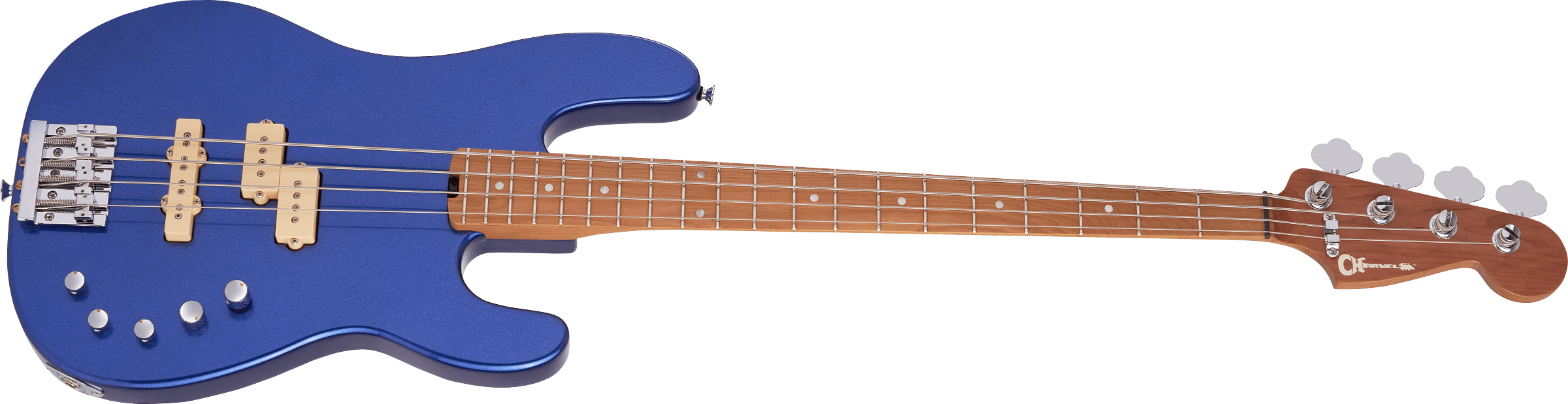 Charvel  Pro-Mod San Dimas® Bass PJ IV, Caramelized Maple Fingerboard, Mystic Blue