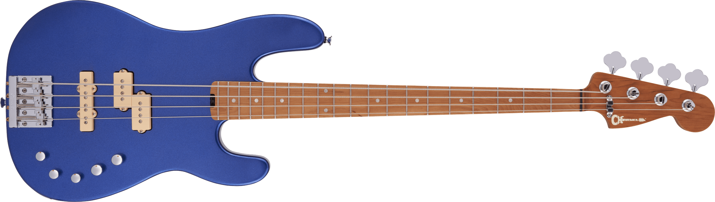 Charvel  Pro-Mod San Dimas® Bass PJ IV, Caramelized Maple Fingerboard, Mystic Blue