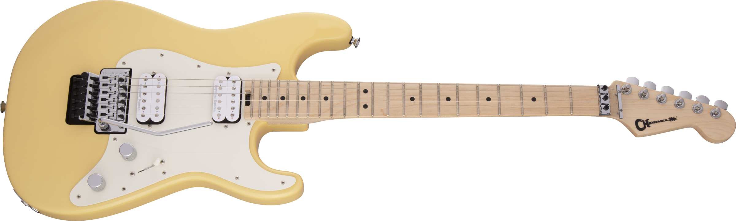Charvel  Pro-Mod So-Cal Style 1 HH FR M, Maple Fingerboard, Vintage White