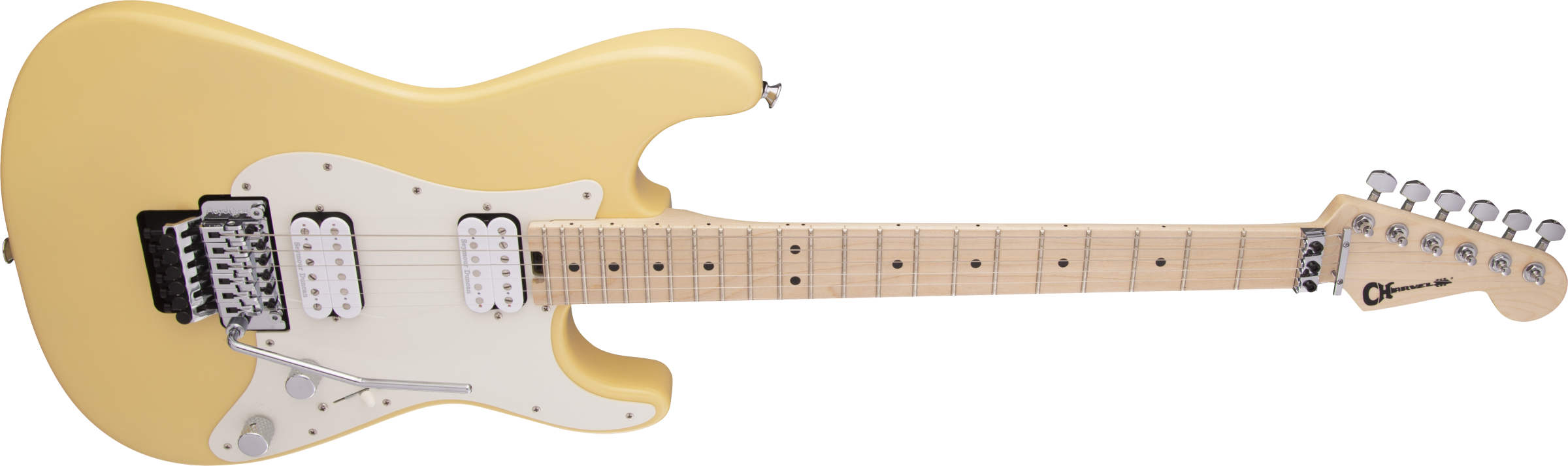 Charvel  Pro-Mod So-Cal Style 1 HH FR M, Maple Fingerboard, Vintage White