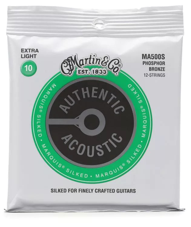 Martin MA500S Authentic Silked, 12 Stg, Extra Light, 92/8