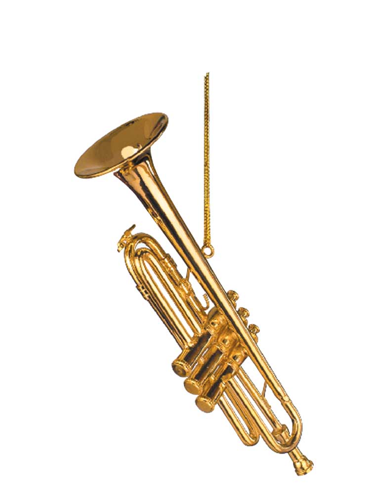 Trumpet Christmas Ornament