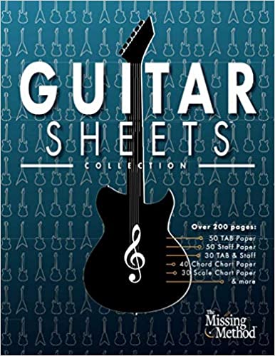 Guitar Sheets Collection: Over 200 pages of Blank TAB Paper, Staff Paper, Chord Chart Paper, Scale Chart Paper, & More
