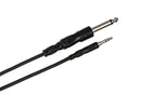 Mono Interconnect 1/4 in TS to 3.5 mm TRS 10'
