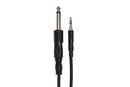 Mono Interconnect 1/4 in TS to 3.5 mm TRS 10'