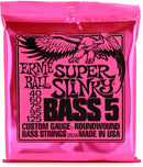 Ernie Ball 2824 Super Slinky Nickel Wound Electric Bass Guitar Strings - .040-.125 5-string