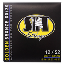 S.I.T. Golden Bronze 80/20 Acoustic Gauge  LIGHT - GB1252