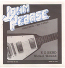 John Pearse® Electric Six String Guitar Nickel Wound EZ Bend, .010 - .046, 2500