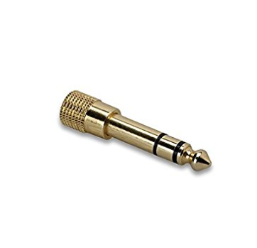 Hosa GHP-105 1/4 inch TRS Male to 3.5mm TRS Female Headphone Adapter
