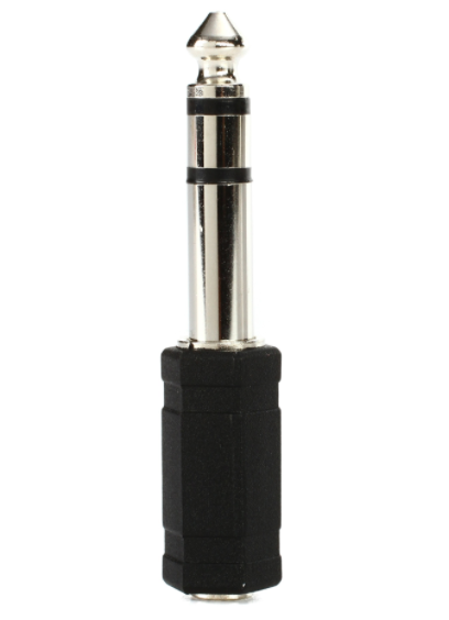 Hosa GPM-103 1/4 inch TRS Male to 3.5mm TRS Female Stereo Headphone Adapter