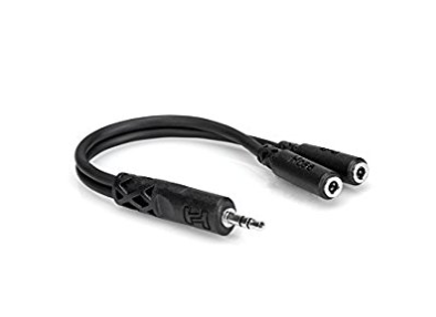 Y Cable 3.5 mm TRS to Dual 3.5 mm TRSF