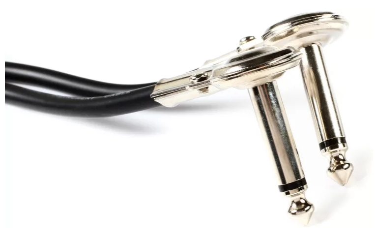 Guitar Patch Cable Low-profile Right-angle to Same - 1'