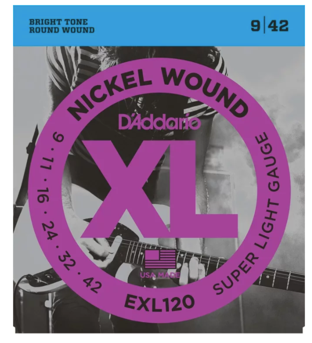 D'Addario EXL120 Nickel Wound Super Light Electric Strings