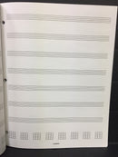 Bass Guitar Tablature Manuscript Paper