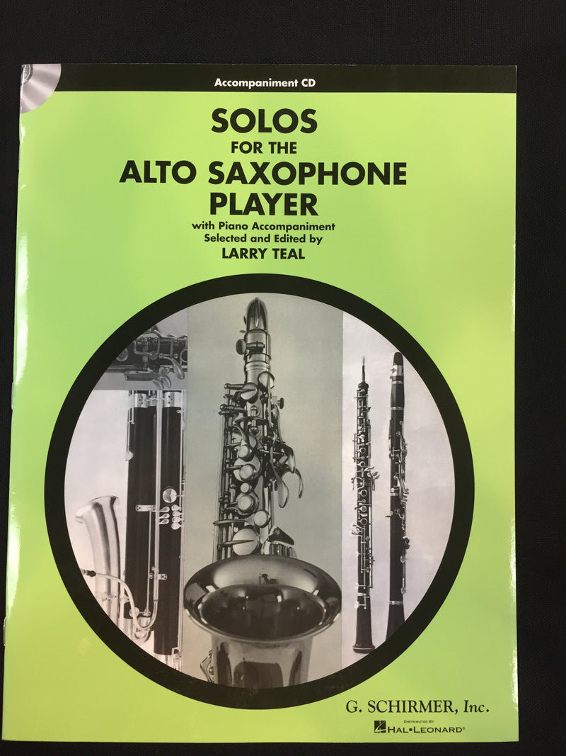 Solos For The Alto Saxophone Player Accompaniment CD